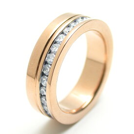 リング 指輪 6mm 名入れ サージカルステンレス ピンク エタニティ レディース 女性 ギフト 太め 錆びない LAE ラアモーレエテルノ ブランド 定番商品 【誕生日記念日】 クリスマス プレゼント