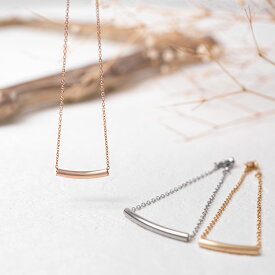 ステンレス・チューブ ペアネックレス / ブレスレット/ アンクレット opp00065 PairNecklace 付けっぱなしネックレス つけっぱなし サージカルステンレスネックレス ネックレス プレゼント ギフト 記念日 イニシャル 刻印 カップル お揃い ステンレス Lauss PairNecklace