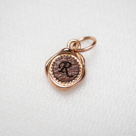 【単品チャーム1つ】シーリングワックス ステンレス イニシャル彫刻 アレルギー対応 otc001