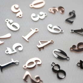 【ペア】ナンバーチャーム ◯周年の記念日におすすめ ステンレス アレルギー対応 otc006