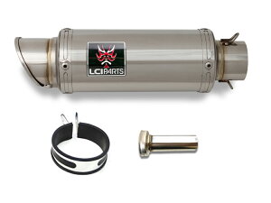 汎用 LCIPARTS ショートステンレスマフラー 差込径54.0mm