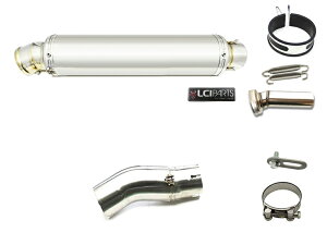 カワサキ NINJA H2 2015-2022 LCIPARTS LCI ラウンドステンレス スリップオン マフラー