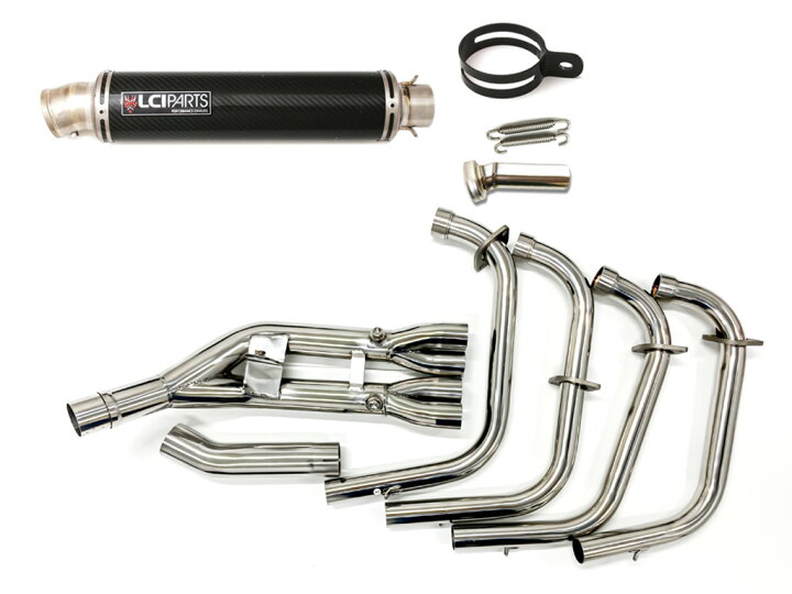 楽天市場】LCIPARTS ラウンドチタンカーボンフルエキゾーストマフラー 