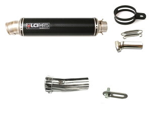 モトグッチ グリーソ8V GRISO LCIPARTS LCI ラウンドチタンカーボン スリップオン マフラー