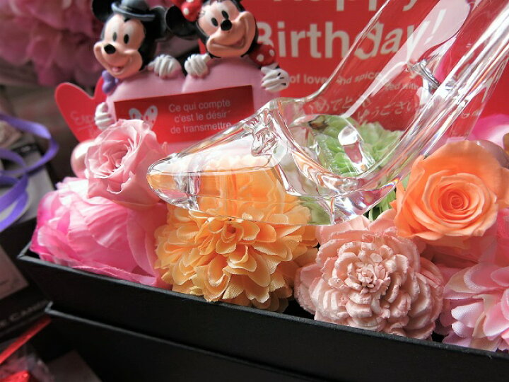 0円 99 Off ディズニー 壁掛け ミッキー ミニー ハート 花 プリザーブドフラワー入り 誕生日