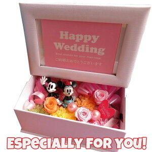 プリザーブドフラワー 写真立て ディズニー 結婚祝い プレゼント 友人 友達 ミッキー ミニー フォトフレーム 花束風 ギフト