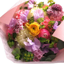 退職祝い 送別会 花束 おまかせで安心 デザイナーにおまかせ花束 生花使用 花束タイプ そのまま飾れるアレンジタイプお選び下さい