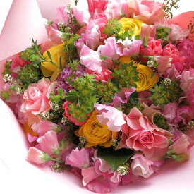 退職祝い 送別会 花束 おまかせで安心 デザイナーにおまかせ花束 生花使用 花束タイプ そのまま飾れるアレンジタイプお選び下さい