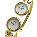【中古】フェンディ Wフェイス 2タイム バングルウォッチ デュアルタイム レディース シェル文字盤 620L 時計 FENDI 婦人 クォーツ 箱 稼動品