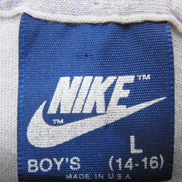 楽天市場】NIKE ナイキ 80s 紺タグ USA製 子供用 キッズ ロゴ 長袖 T 