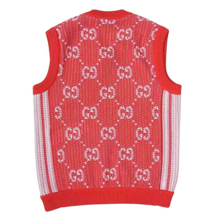楽天市場】GUCCI グッチ 752543 XKDF8 GG cotton knit vest ジージー 