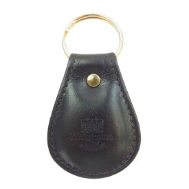 WHITE HOUSE COX ホワイトハウスコックス BRIDLE KEY FOB レザー キーフォブ ブラック系 ゴールド系 メンズ【中古】