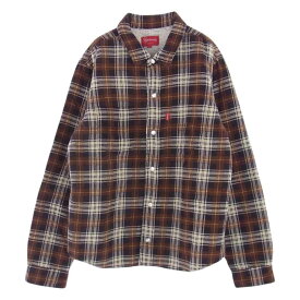 Supreme シュプリーム ジャケット 15AW Flannel Sherpa Shirt フランネル シェルパ シャツ チェック 裏ボア ジャケット M メンズ【古着】【中古】