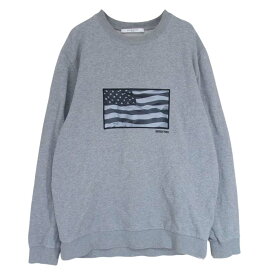 GIVENCHY ジバンシィ 7348-653 American Flag sweater アメリカン フラッグ スウェット グレー系 L メンズ【古着】【中古】
