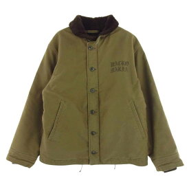 WACKO MARIA ワコマリア ミリタリージャケット 22AW 22FW-WMO-ML19 N-1 DECK JACKET TYPE2 デッキジャケット オリーブグリーン系 L メンズ【古着】【中古】