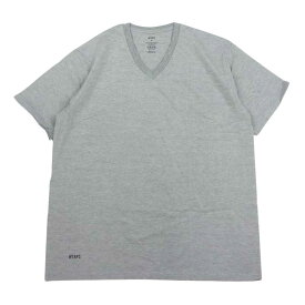 WTAPS ダブルタップス 161MYDT-UWM09 SKIVVIES TEE 3 PIECE V NECK T-SHIRTS パック Tシャツ Vネック グレー系 S 【新古品】【未使用】 メンズ【古着】【中古】