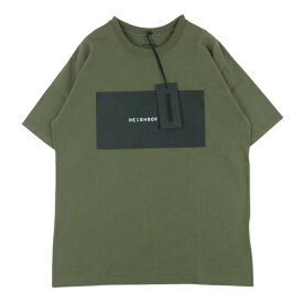 NEIGHBORHOOD ネイバーフッド 211PCNH-ST14 LABEL / C-TEE.SS ロゴ プリント 半袖 Tシャツ カーキ系 S メンズ【古着】【中古】