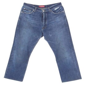 Supreme シュプリーム デニムパンツ Trousers Denim ボタンフライ デニム パンツ ジーンズ W36 インディゴブルー系 36 メンズ【古着】【中古】