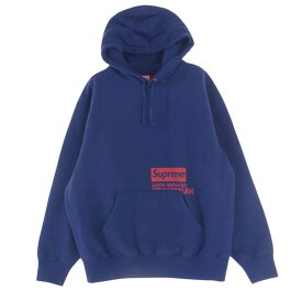 Supreme シュプリーム パーカー 21AW × JUNYA WATANABE COMME des GARCONS MAN ジュンヤワタナベ コムデギャルソン マン Hooded Sweatshirt フーデッド スウェットシャツ パーカー ネイビー系 M メンズ【古着】【中古】