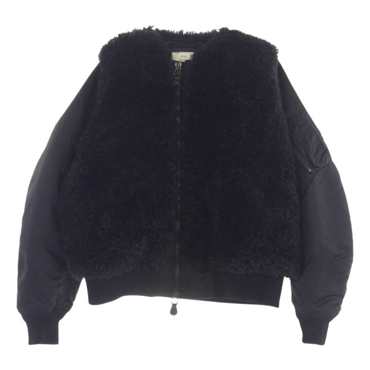 楽天市場】HYKE ハイク 23AW 17426 FAUX SHEARLING TYPE MA-1 ファー 