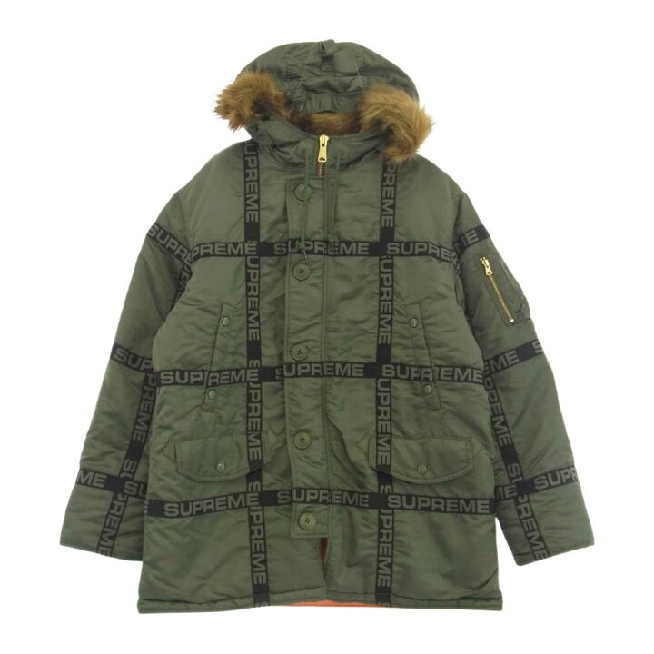 楽天市場】Supreme シュプリーム 18AW Logo Tape N-3B Parka ロゴ 