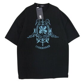 UNDERCOVER アンダーカバー Tシャツ UC2B1891-1 Crest Logo クレスト ロゴ TEE 半袖Tシャツ ブラック系 F 【新古品】【未使用】 メンズ【古着】【中古】