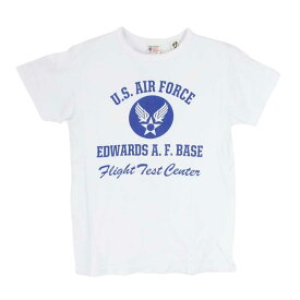Buzz Rickson's バズリクソンズ EDWARDS A.F.BASE バックプリント 半袖 Tシャツ ホワイト系 S メンズ【古着】【中古】