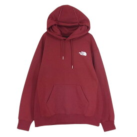 THE NORTH FACE ノースフェイス 22AW NT62230 BACK SQUARE LOGO HOODIE バック スクエア ロゴ フーディー パーカー エンジ系 XL メンズ【古着】【中古】