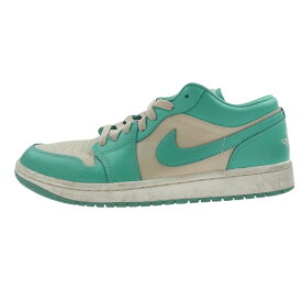 NIKE AIR JORDAN ナイキ ジョーダン スニーカー DC0774-131 WMNS AIR JORDAN 1 LOW SANDDRIFT/WASHED TEAL-SAIL SABLE DELAVE/CANARD DELAVE ウィメンズ ロー ティール グリーン ローカットスニーカー インディゴブルー系 27cm メンズ【中古】