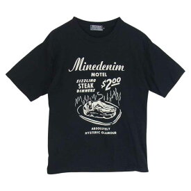 HYSTERIC GLAMOUR ヒステリックグラマー MND-HYS002 × MINEDENIM マインデニム ヴァンピレラ プリント Tシャツ ブラック系 S メンズ【古着】【中古】