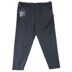 SUNSEA サンシー 19AW 19A42 N.M BRUSHED PANTS ウール スラックス ブラック チャコール系 2 【新古品】【未使用】 メンズ【古着】【中古】