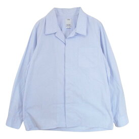 VISVIM ビズビム 17AW 117205011007 FREE EDGE SHIRT コットン 長袖 シャツ ライトブルー系 1 メンズ【古着】【中古】