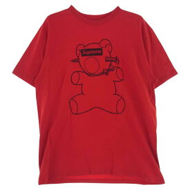 Supreme シュプリーム Tシャツ 15SS UNDERCOVER Bear Tee アンダーカバー ベアー 半袖 Tシャツ レッド レッド系 XL メンズ【古着】【中古】