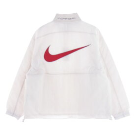 Supreme シュプリーム ジャケット 24SS Nike Ripstop Pullover ナイキ リップストップ プルオーバー アノラック パーカー ホワイト系 S 【新古品】【未使用】 メンズ【古着】【中古】