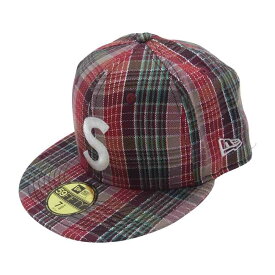 Supreme シュプリーム 帽子 23SS Metallic Plaid S Logo New Era cap メタリック プレイド ロゴ ニューエラ ブラウン系 マルチカラー系 58.7 メンズ【中古】