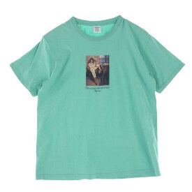 Supreme シュプリーム Tシャツ 23SS Bernadette Corporation Fuck Tee バーナデット コーポレーション ファック Tシャツ エメラルドグリーン系 M メンズ【古着】【中古】