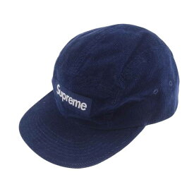 Supreme シュプリーム キャップ 23AW Corduroy Camp Cap コーデュロイ キャンプ キャップ 帽子 ネイビー系 メンズ【中古】