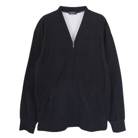 COMME des GARCONS HOMME PLUS コムデギャルソンオムプリュス 90s ヴィンテージ アーカイブ AD1998 PT-100220 コットンポリ ジップ カーディガン グレー系 サイズ表記無 メンズ【古着】【中古】