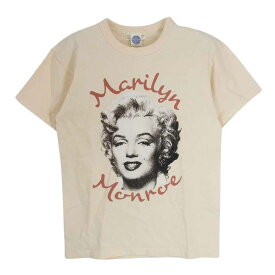 TOY'S McCOY トイズマッコイ TMC2113 MARILYN MONROE TEE マリリンモンロー プリント 半袖 Tシャツ ベージュ系 S メンズ【古着】【中古】