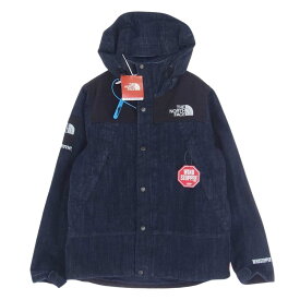 Supreme シュプリーム デニムジャケット 15SS NP01540I × THE NORTH FACE ザ ノースフェイス Denim Dot Shot Jacket デニム ドット ショット ジャケット S メンズ【古着】【中古】