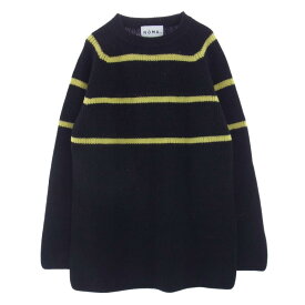 ノーマティーディー NOMA t.d. ニット N28-KN01 Big Stripe Sweater ビッグ ストライプ セーター ブラック系 2 メンズ【古着】【中古】