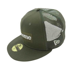 Supreme シュプリーム キャップ Box Logo Mesh Back New Era Cap ボックスロゴ ニューエラ メッシュ キャップ カーキ系 59.6cm 【新古品】【未使用】 メンズ【中古】