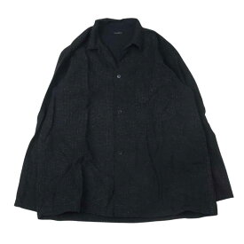 COMOLI コモリ 23SS X01-01027 リネンドット シャツジャケット ブラック系 2 メンズ【古着】【中古】