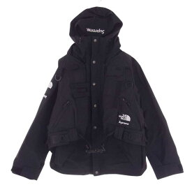 Supreme シュプリーム NP61903I × THE NORTH FACE ノースフェイス RTG Jacket + Vest GORE-TEX ゴアテックス ジャケット ベスト セット ブラック系 S メンズ【古着】【中古】