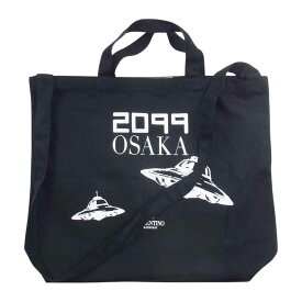 VALENTINO ヴァレンティノ 2099 OSAKA UFO プリント 2WAY トート ショルダー バッグ ブラック系 メンズ【中古】