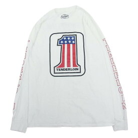 TENDERLOIN テンダーロイン TEE L/S NO1 ロングスリーブ 長袖 Tシャツ ホワイト系 S メンズ【古着】【中古】