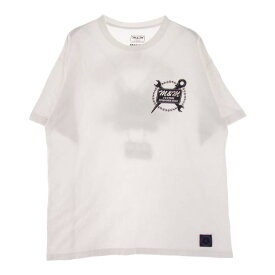 エムアンドエム M&M Tシャツ 22SS MASSES MAD DOG TEE マシス ドッグ 半袖 Tシャツ カットソー ホワイト系 XL メンズ【古着】【中古】