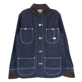 JUNYA WATANABE COMME des GARCONS MAN ジュンヤワタナベコムデギャルソンマン 18SS UJ-J007 × Lee リー 異素材切替 コーデュロイ切替 デニム シャツ インディゴブルー系 M メンズ【古着】【中古】