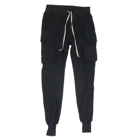 DRKSHDW ダークシャドウ 21AW DS02A3339-RIG RICK OWENS リックオウエンス Drawstring Carpenter Pant ドローストリング カーゴ パンツ ブラック系 S メンズ【古着】【中古】