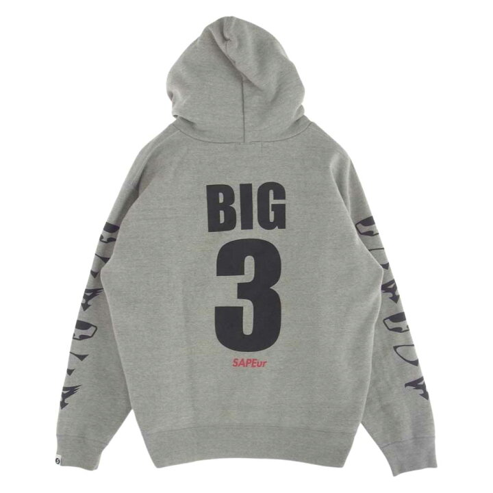 SAPEUR サプール HOODIE BIG3 WHITE タツノコプロコラ コラボ プル  
